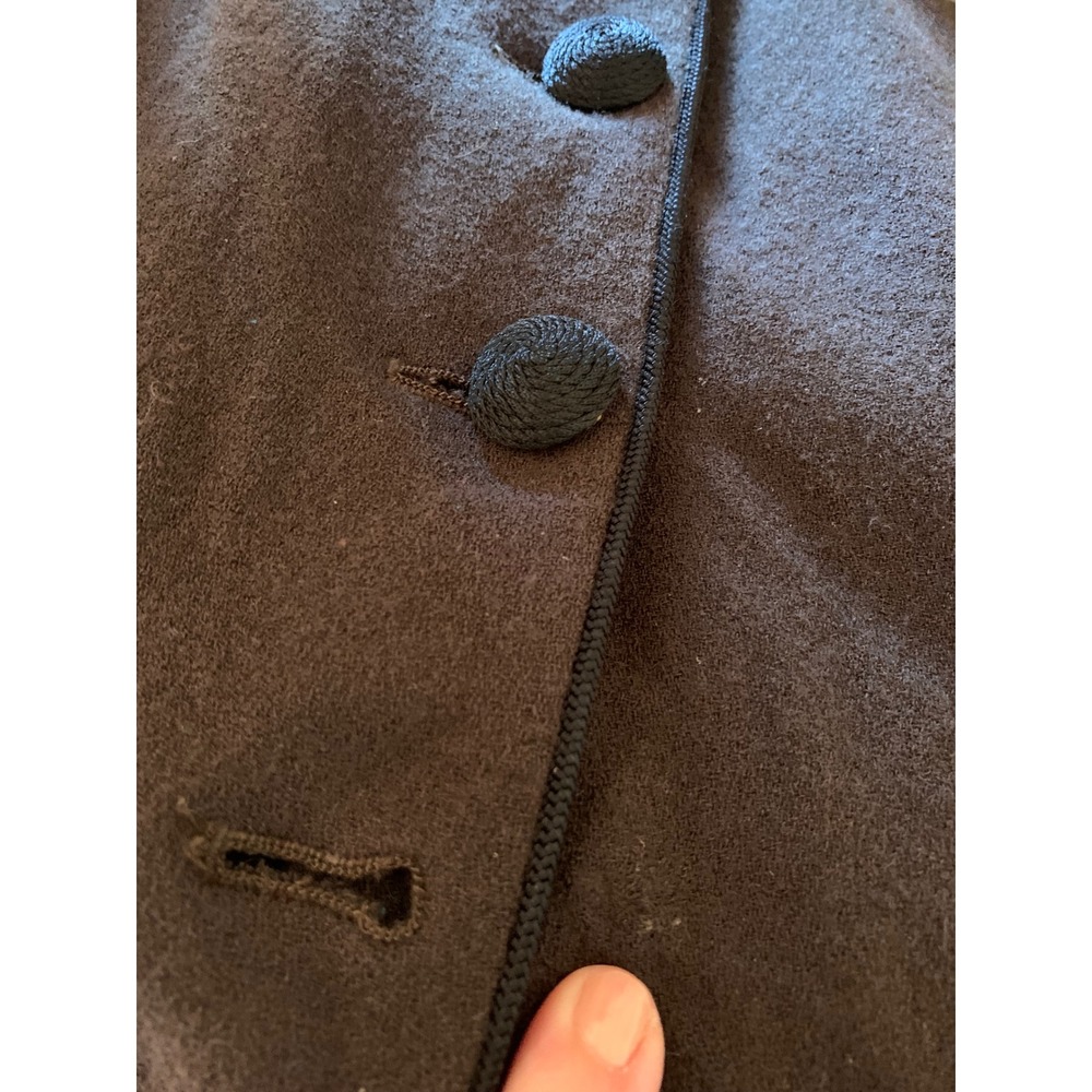 Dana Buchman Dresses Brown Pure Wool Long Sleeve Button Front Coat Dress 6 - Picture 7 of 9
